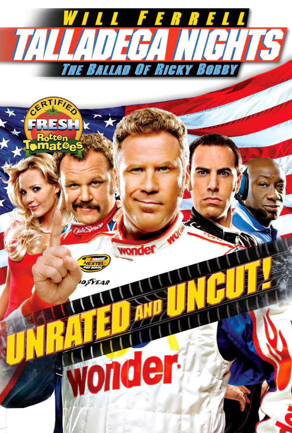 TALLADEGA NIGHTS THE BALLAD OF RICKY BOBBY VUDU HD OR ITUNES HD VIA MA