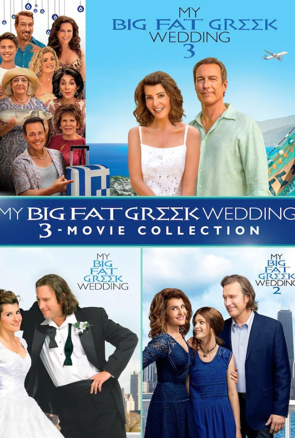 MY BIG FAT GREEK WEDDING 3-MOVIE COLLECTION VUDU HD OR ITUNES HD VIA MA