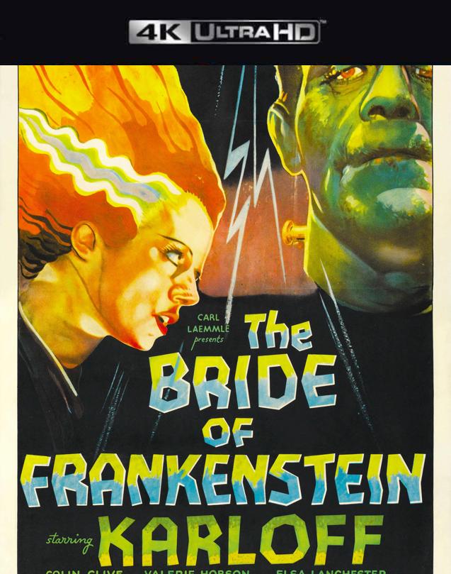 BRIDE OF FRANKENSTEIN VUDU 4K OR ITUNES 4K VIA MOVIES ANYWHERE