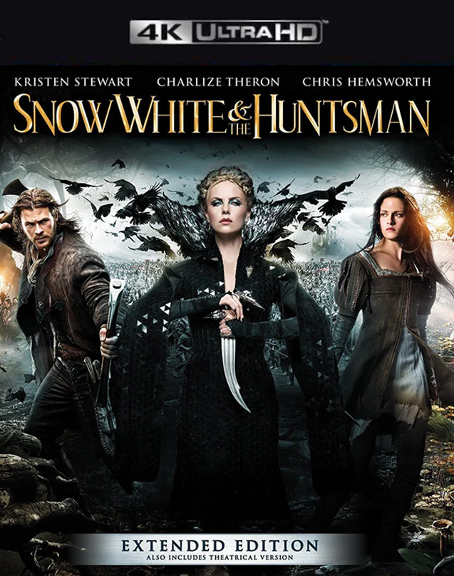 SNOW WHITE AND THE HUNTSMAN EXTENDED VUDU 4K OR ITUNES 4K VIA MOVIES ANYWHERE