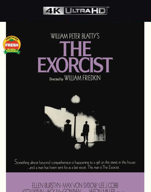 THE EXORCIST THEATRICAL VUDU 4K OR ITUNES 4K VIA MOVIES ANYWHERE