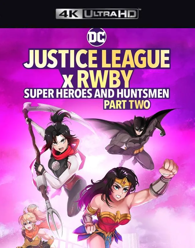 JUSTICE LEAGUE X RWBY SUPERHEROES AND THE HUNTSMEN PART TWO VUDU 4K OR ITUNES 4K VIA MA