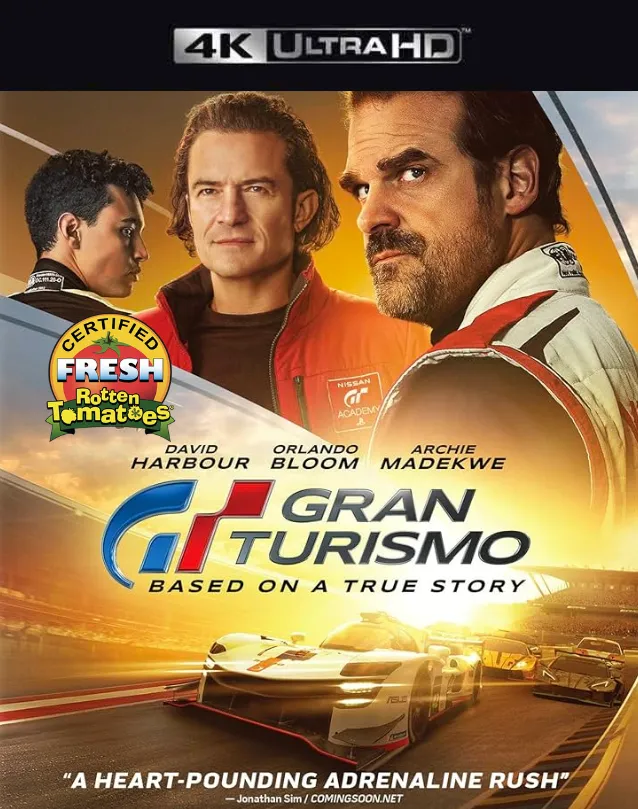 GRAN TURISMO VUDU 4K OR ITUNES 4K VIA MA