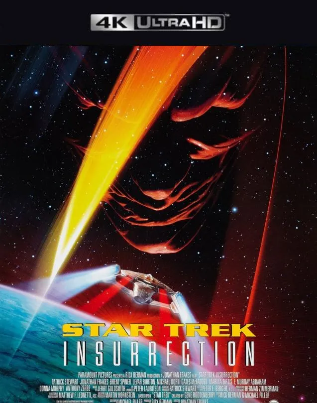 STAR TREK INSURRECTION VUDU 4K OR ITUNES 4K