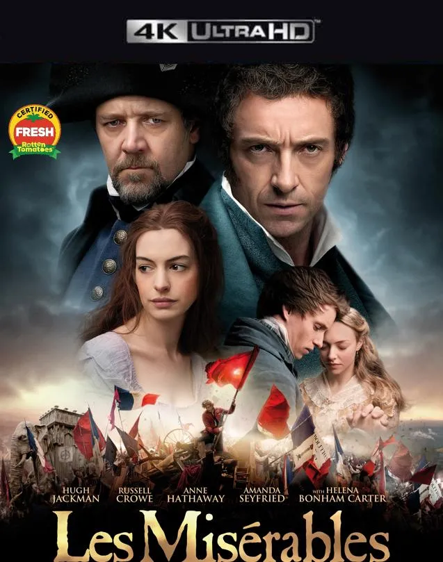 LES MISERABLES VUDU 4K OR ITUNES 4K VIA MOVIES ANYWHERE