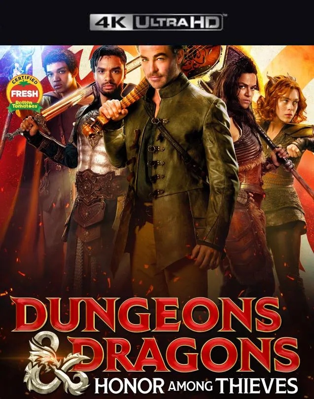 DUNGEONS AND DRAGONS HONOR AMONG THIEVES VUDU 4K OR ITUNES 4K