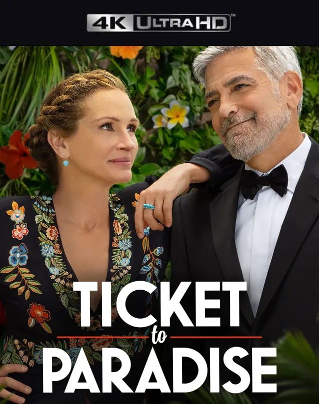 TICKET TO PARADISE VUDU 4K OR ITUNES 4K VIA MA