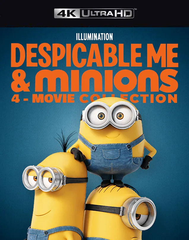 DESPICABLE ME 4-MOVIE COLLECTION VUDU 4K OR ITUNES 4K VIA MOVIES ANYWHERE