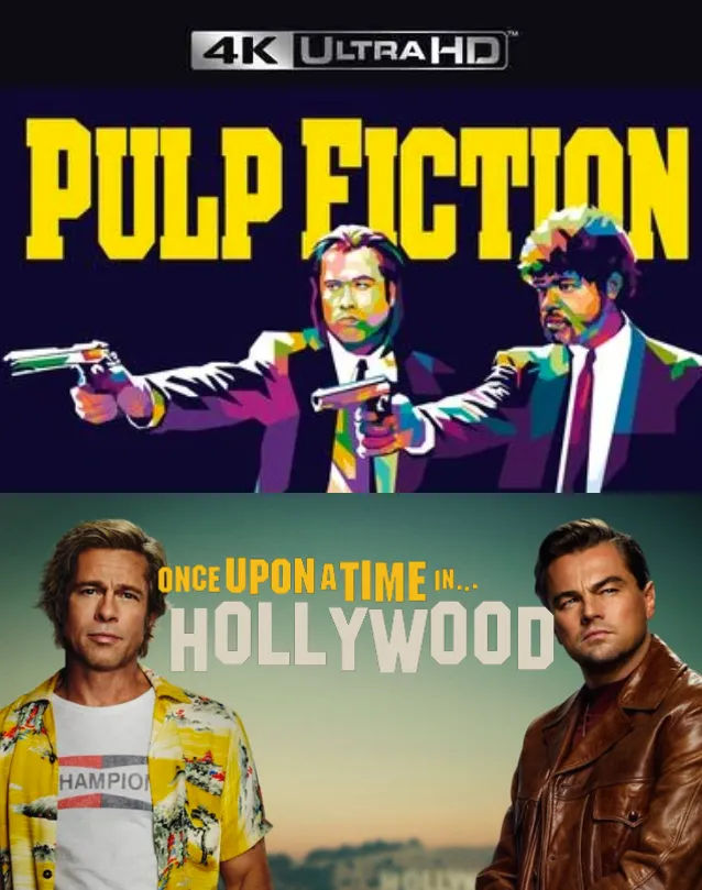 PULP FICTION & ONCE UPON A TIME IN HOLLYWOOD VUDU 4K OR ITUNES 4K