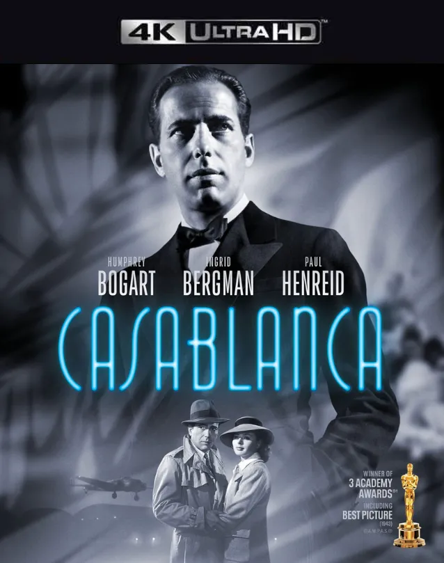 CASABLANCA VUDU 4K OR ITUNES 4K VIA MA