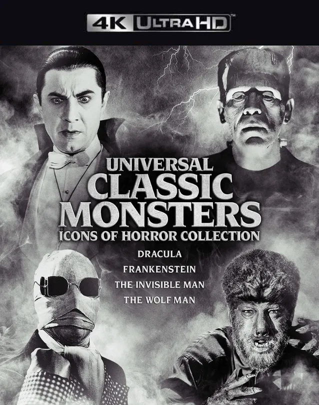 UNIVERSAL CLASSIC MONSTERS ICONS OF HORROR COLLECTION VUDU 4K OR ITUNES 4K VIA MA