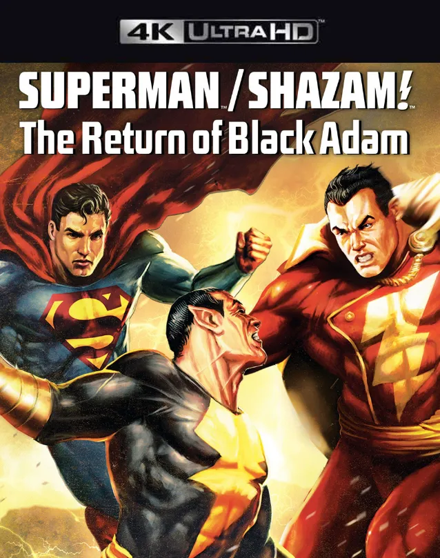 SUPERMAN/SHAZAM! THE RETURN OF BLACK ADAM VUDU 4K OR ITUNES 4K VIA MA