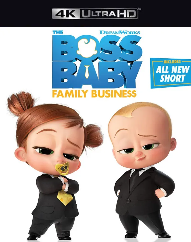 THE BOSS BABY FAMILY BUSINESS VUDU 4K OR ITUNES 4K VIA MA