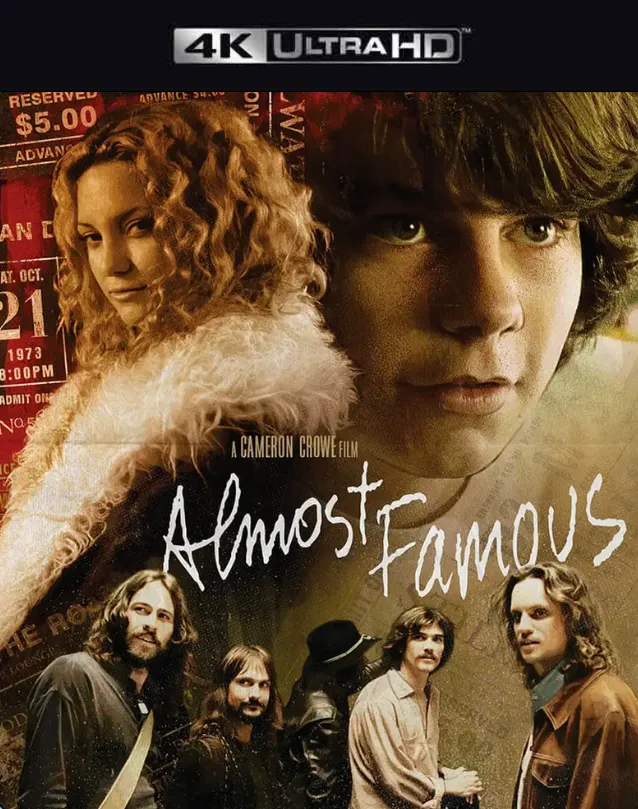 ALMOST FAMOUS VUDU 4K OR ITUNES 4K