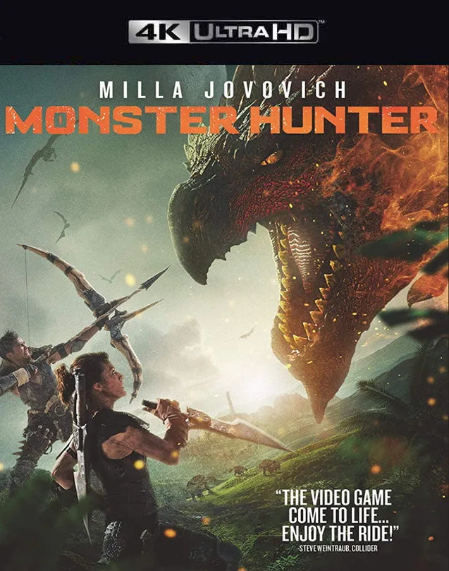 MONSTER HUNTER VUDU 4K OR ITUNES 4K VIA MA