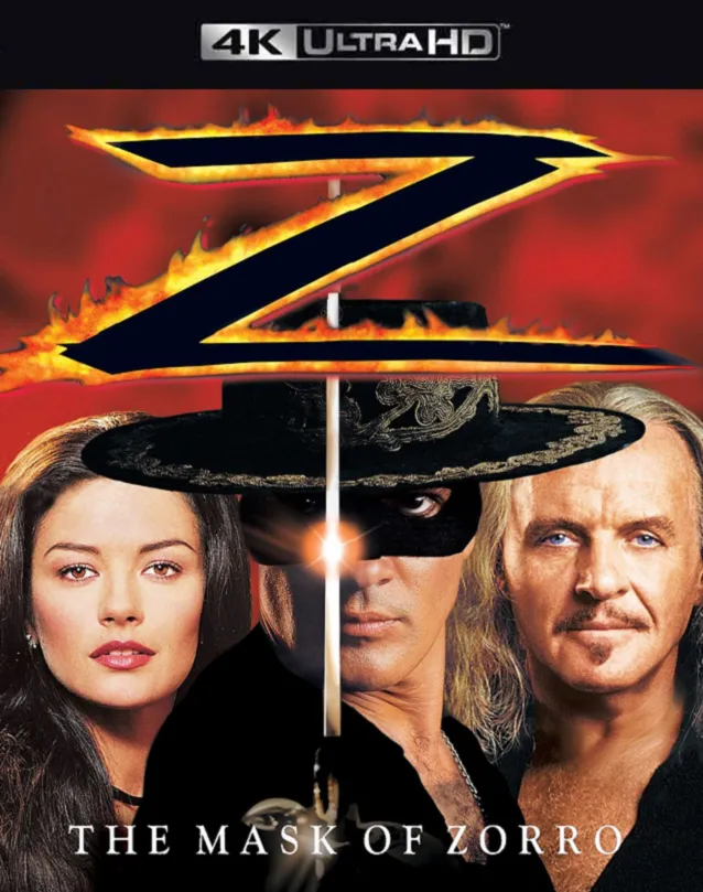 THE MASK OF ZORRO VUDU 4K OR ITUNES 4K VIA MA