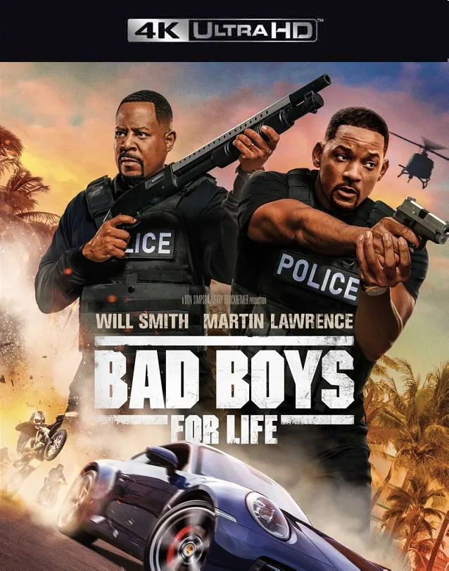 BAD BOYS FOR LIFE VUDU 4K OR ITUNES 4K VIA MA