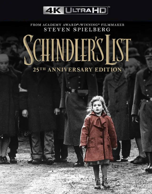 SCHINDLER'S LIST MA VUDU 4K ITUNES 4K