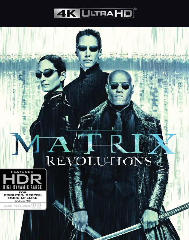 MATRIX REVOLUTIONS 4K VUDU 4K OR ITUNES 4K VIA MA