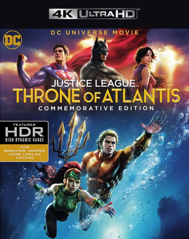 JUSTICE LEAGUE: THRONE OF ATLANTIS MA VUDU 4K ITUNES 4K