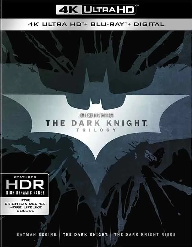 THE DARK KNIGHT TRILOGY VUDU 4K AND ITUNES 4K VIA MOVIES ANYWHERE