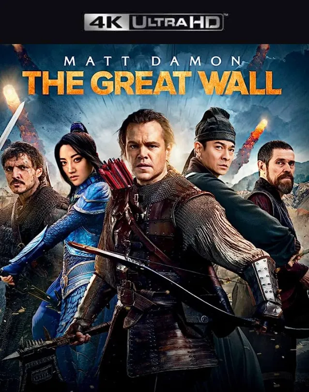 THE GREAT WALL VUDU 4K OR ITUNES 4K