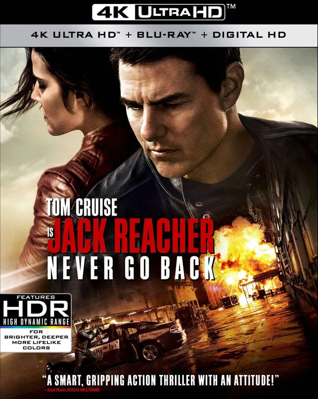 JACK REACHER NEVER GO BACK UV 4K