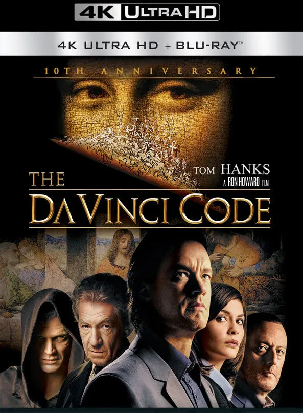 THE DA VINCI CODE UV 4K OR ITUNES 4K VIA MOVIES ANYWHERE