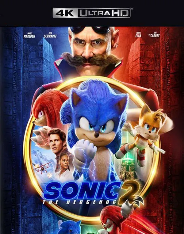 SONIC THE HEDGEHOG 2 VUDU 4K OR ITUNES 4K