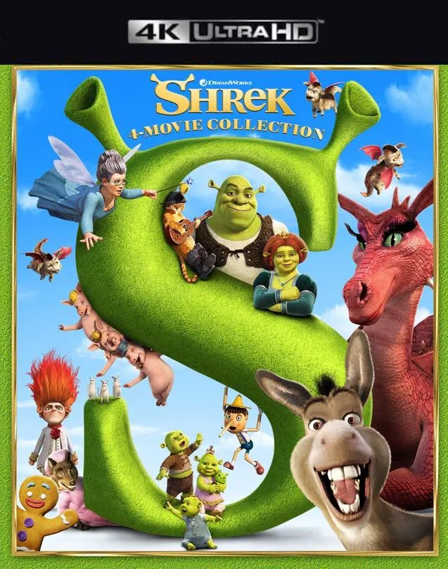 SHREK COLLECTION VUDU 4K OR ITUNES 4K VIA MOVIES ANYWHERE